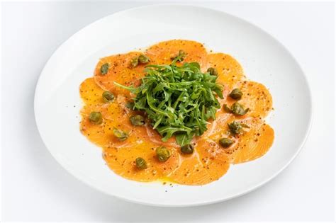 Premium Photo | Delicious carpaccio in the restaurant