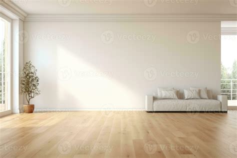 AI Generated Empty room and wall and wooden floor with interesting with ...