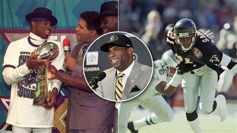 Deion Sanders Baseball And Football Same Day