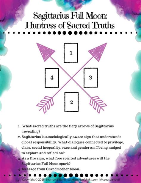 Sacred Ritual for the Full Moon in Sagittarius | Full moon in sagittarius, Tarot spreads, Full ...