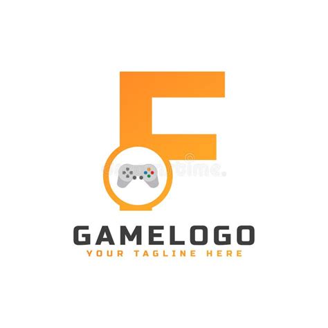 Initial Letter F with Game Console Icon and Pixel for Gaming Logo ...