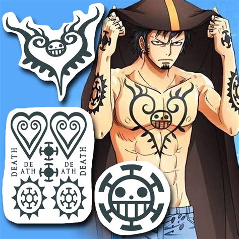 Trafalgar Law FULL Temporary Tattoos Set – TattooIcon