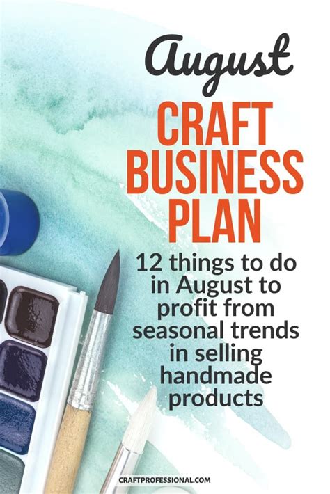 Craft Artist Business Plan | Etsy business plan, Craft business plan, Business planning