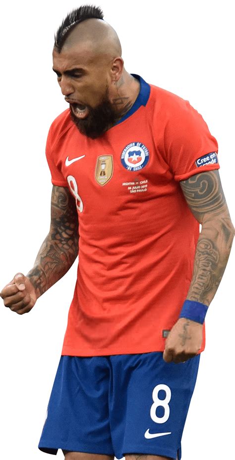 Arturo Vidal Chile football render - FootyRenders