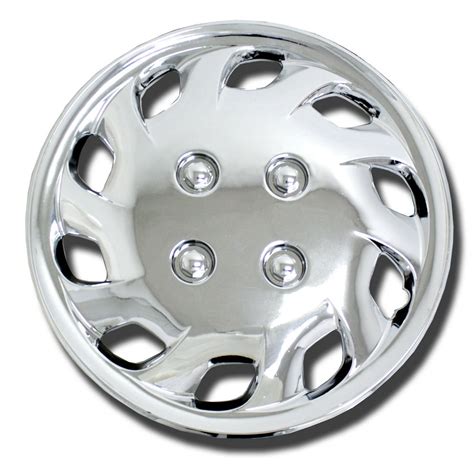 Set of 4 Chrome Finish Hubcaps 14" WSC-501C14 - Hub Caps Wheel Skin Cover 14 Inches 4 Pcs Set ...