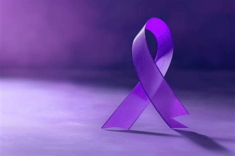 Premium Photo | International Overdose Awareness Day The purple ribbon on the purple background