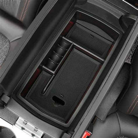 Car organizer For 2017 Peugeot 3008 3008GT central armrest storage box, stowing tidying ...