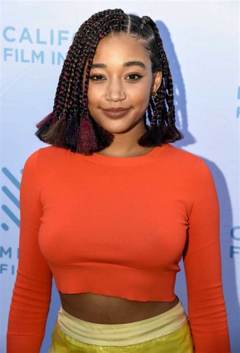 Amandla Stenberg at The Hate You Give Premiere During the 41st Mill Valley Film Festival in Mill ...