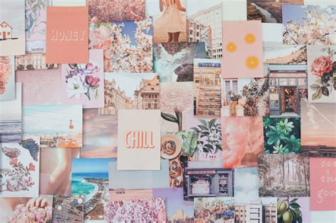 Peachy Pink Collage Kit | Cute desktop wallpaper, Desktop wallpaper art, Cute laptop wallpaper