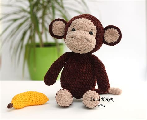 Crochet Monkey Toy - Etsy