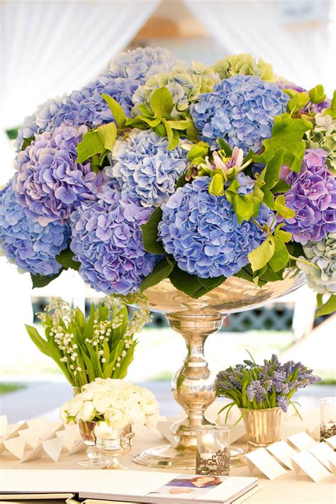 Serenity Blue Hydrangea Floral Arrangement – shared in a roundup post ...