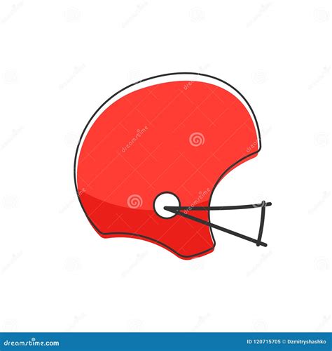 American football helmet stock vector. Illustration of head - 120715705