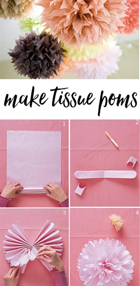 How to make tissue paper pom poms | Thoughtfully Simple