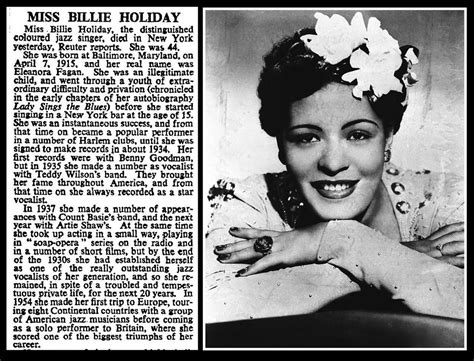 17th July 1958 - Death of Billie Holiday | Bradford Timeline | Flickr
