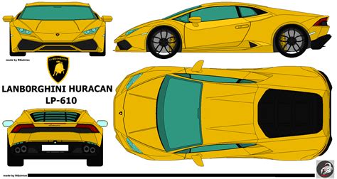 Lamborghini Huracan LP-610 blueprint | Lamborghini gallardo ...