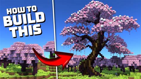 How to Build Cherry Blossom Trees | Minecraft 1.20 Tutorial | Cherry ...