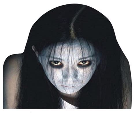 Drop shiping DIY Reflective Evil Scary Girl Ghost Face Rear Car Windows ...