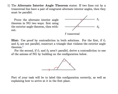 Alternate Interior Angles Theorem Equation – Two Birds Home