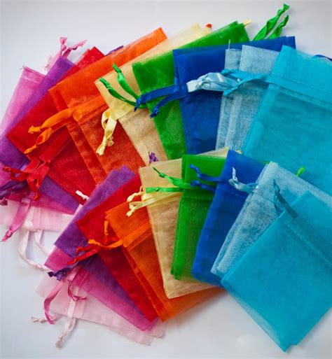 100 Organza Bags 4x6 Inch Multi Color 10 of Each Color | Etsy