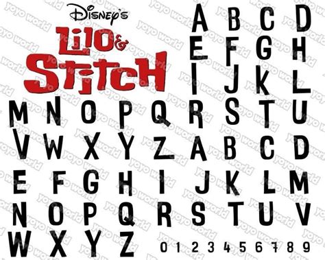 Lilo and Stitch Font, Stitch Font, Lilo Font, Lilo and Stitch Svg, Lilo and Stitch Font Svg ...