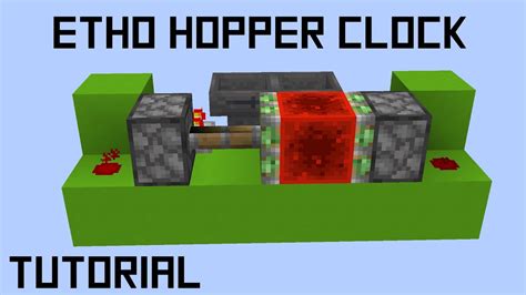 Minecraft Etho Hopper Clock in 3 minutes - YouTube