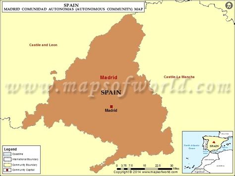 Comunidad de Madrid Map | Autonomous community, Castile and leon ...