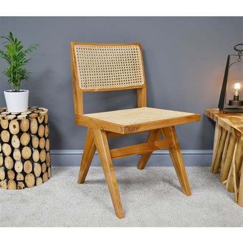 Teak Wood and Rattan Chair | Lounge | Chairs