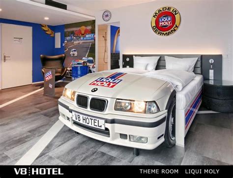 The 'V8 Hotel' in Germany with car-themed beds | Team-BHP