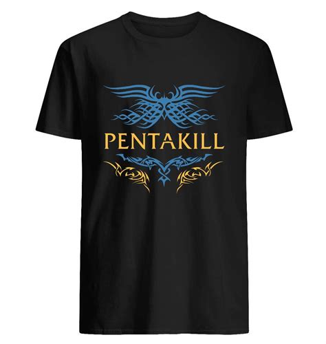 League Of Legends Pentakill Unisex Short Sleeve Graphic Fashion T Shirt | Minaze