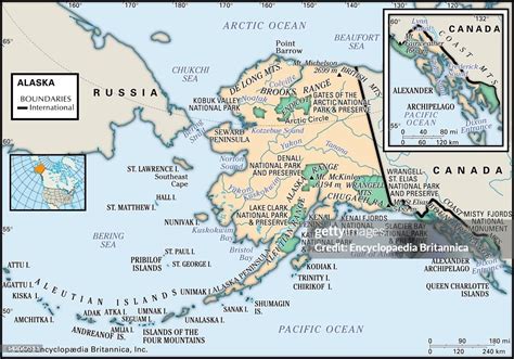 Physical Map Of Alaska, Physical Map Of The State Of Alaska, With An ...