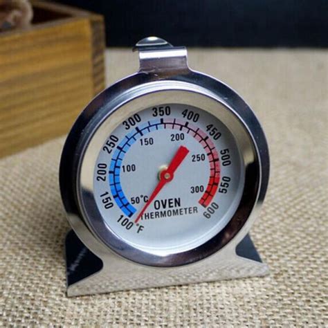 Stainless Steel Oven Thermometer Temperature Gauge for Pizza AGA Cooker ...