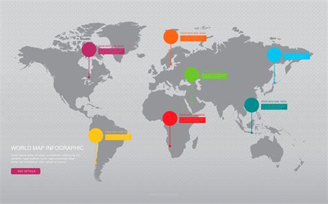 Global Maps Infographic and Details. 171655 Vector Art at Vecteezy