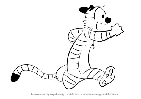 How to Draw Hobbes from Calvin and Hobbes (Calvin and Hobbes) Step by ...