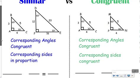 Congruent And Similar Figures