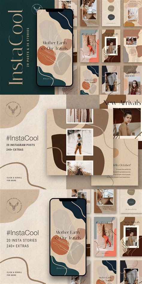 #InstaCool Instagram Posts & Stories | Instagram template design ...