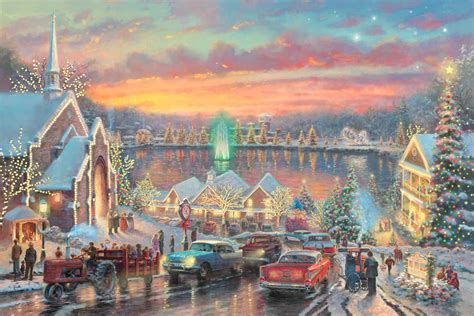 Thomas Kinkade Desktop Wallpaper Christmas - WallpaperSafari