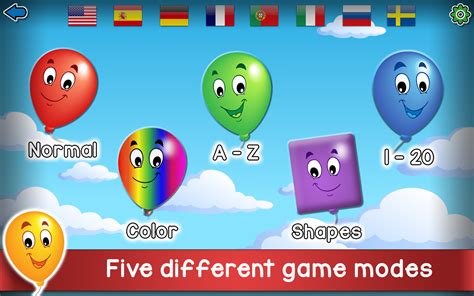 Toddler Balloon Pop Game: Learning games for babies and preschool kids ...