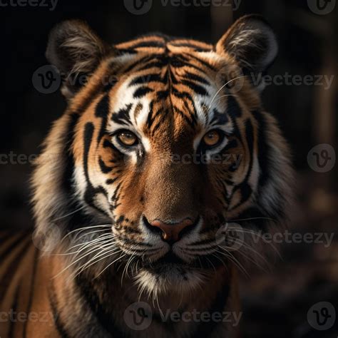 Tiger face close up ciematic. 23800394 Stock Photo at Vecteezy