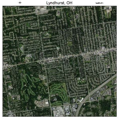 Aerial Photography Map of Lyndhurst, OH Ohio