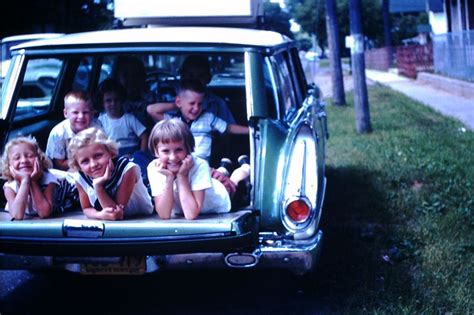 Cool Pics of Children on the Rear of Station Wagons in the Past ...