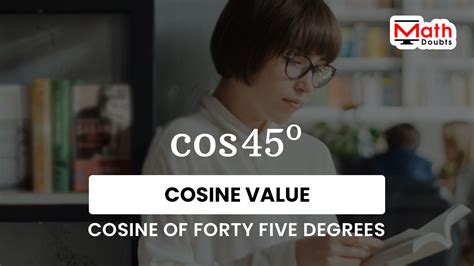 cos(45°) | cos(π/4) value