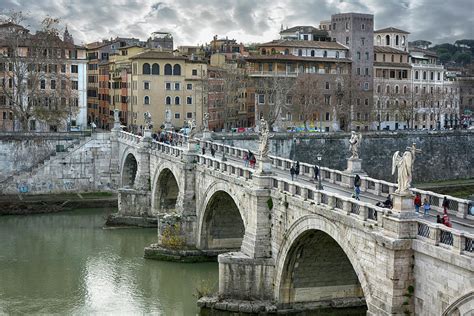 Ponte Sant Angelo Rome Photograph by Joachim G Pinkawa - Fine Art America