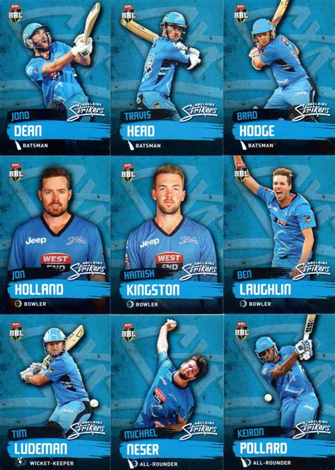 2015/16 CA & BBL Cricket 15-Card Team Set Adelaide Strikers | Diggaz Trading Cards