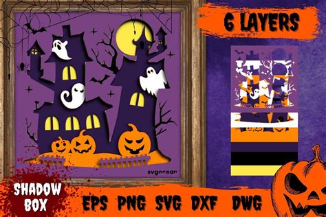 Halloween Shadow Box Svg Bundle By SvgOcean | TheHungryJPEG