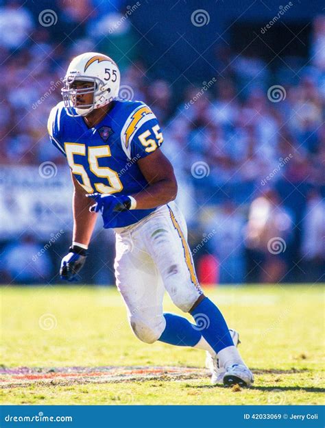 Junior Seau San Diego Chargers Editorial Stock Image - Image of diego ...