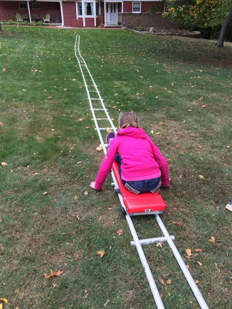 Portable Roller Coaster-A Yard Game You Build Yourself | Etsy Kids Outdoor Play, Kids Play Area ...