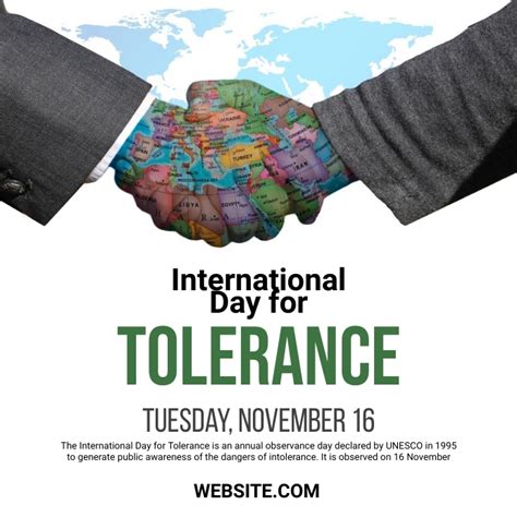 International Day for Tolerance Template | PosterMyWall