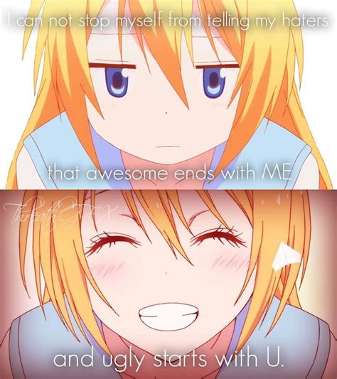 Anime: Nisekoi | Anime_Quotes | Pinterest | Roasts, I love and Nice