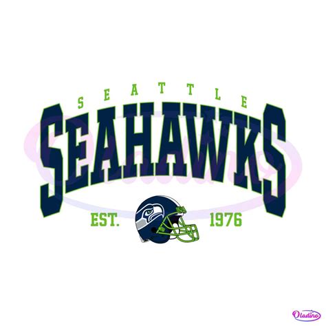 Vintage Seattle Seahawks 1976 Football SVG - Oladino