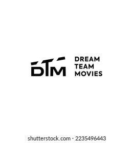 Dtm Logo Design Movie Logo Film Stock Vector (Royalty Free) 2235496443 ...